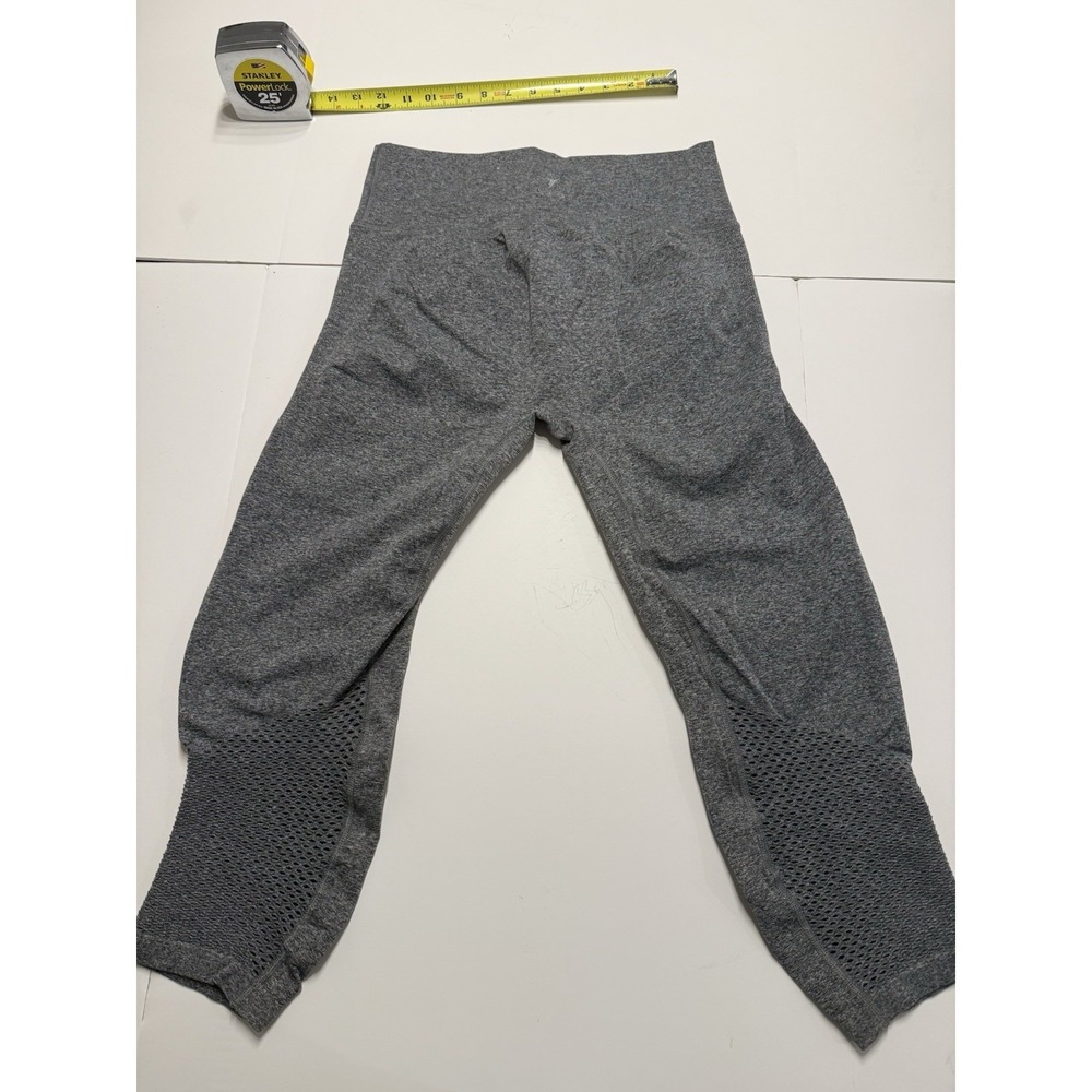 Old Navy Active Go-Dry Capri Leggings XL Gray Performance Workout Tights